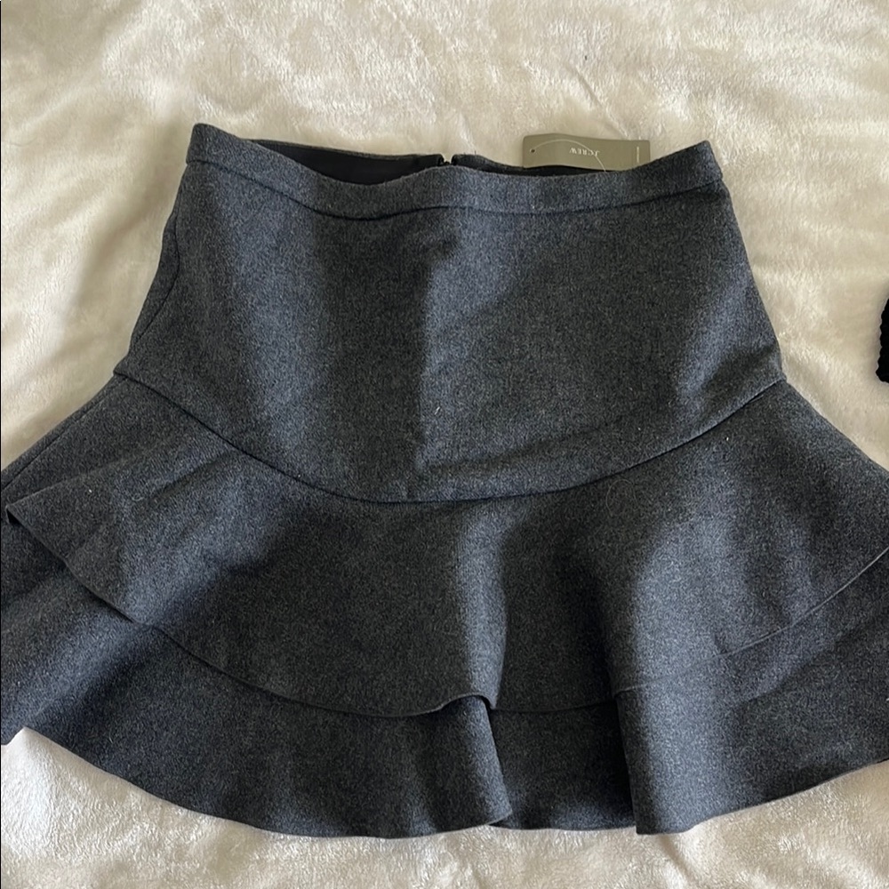 Gray Flared Skirt
